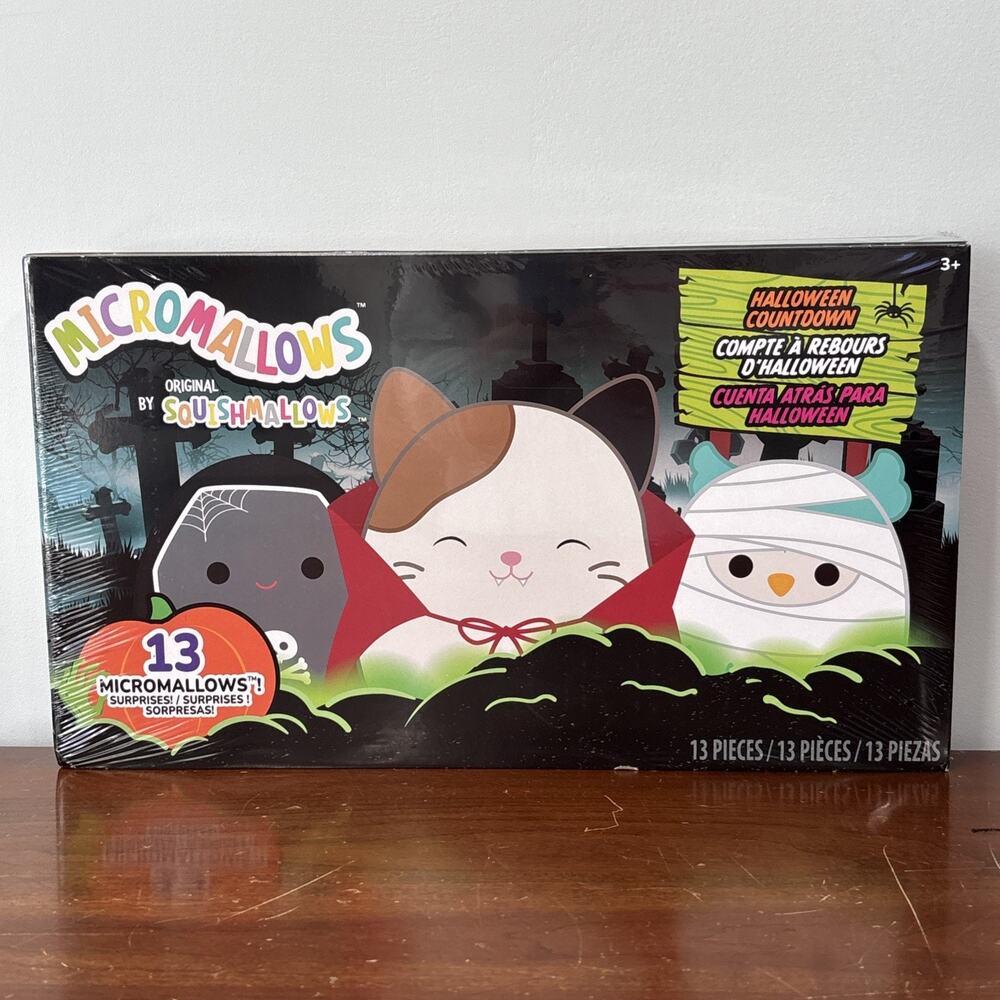 Squishmallows Micromallows HALLOWEEN COUNTDOWN Plush Figure Stuffed Set New